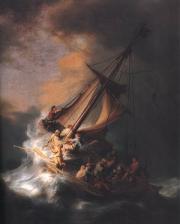 Rembrandt: Jézus viharban a genázáreti tavon 